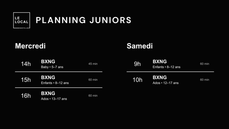 planning juniors